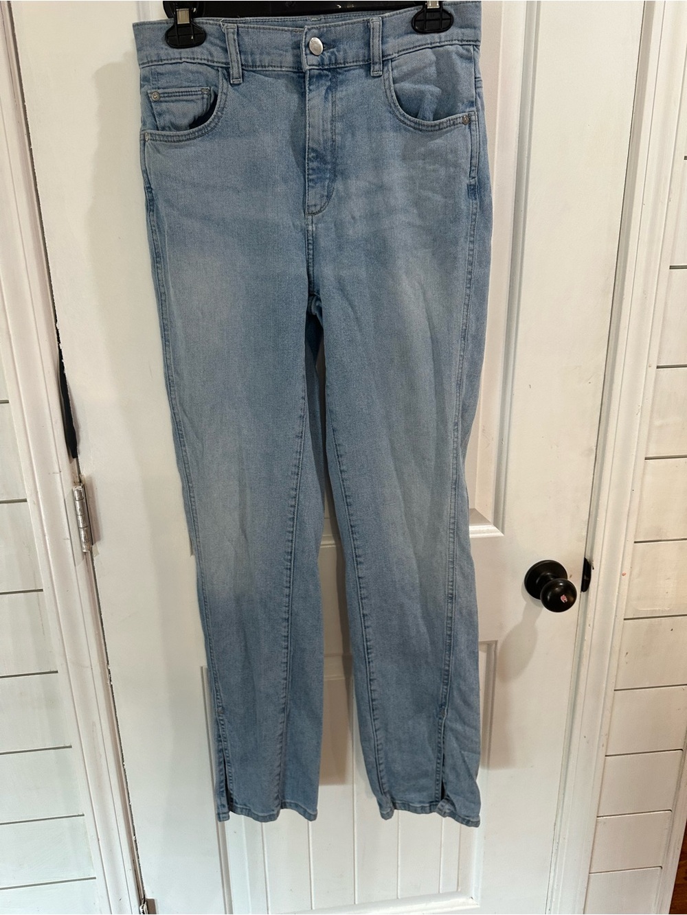 DL1961 Patti Straight High-Rise 31 inch Jeans - Indigo Blue - Picture 3 of 12